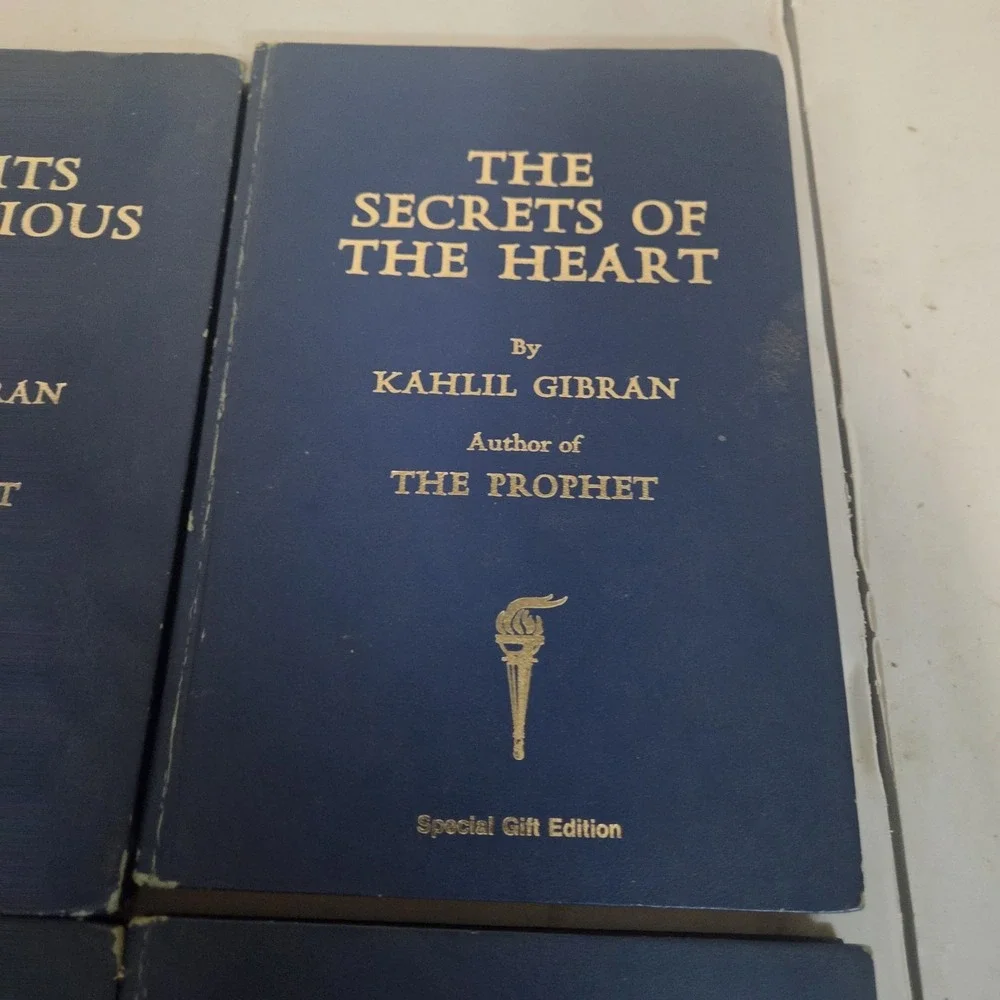 Kahlil Gibran 4 Book lot Broken Wings, Voice of the Master, Spirits Rebellious
